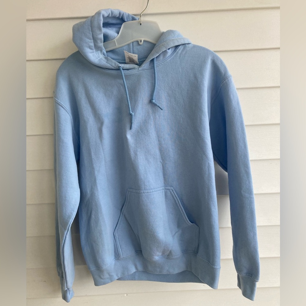 Men Sm Surf Blue Hoodie with kangaroo front pocket
